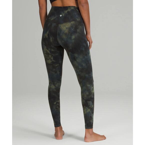 lululemon athletica Pants - Lululemon Align High Rise Pants Leggings 28" W5CMGS Diamond Dye Grey Green 2